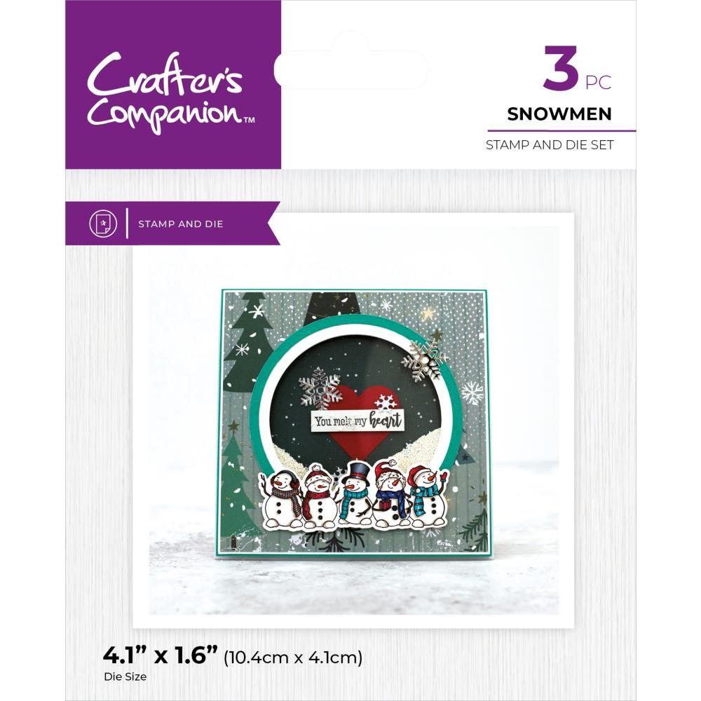 Crafter's Companion Snowmen Stamp And Die Set cc-std-sno