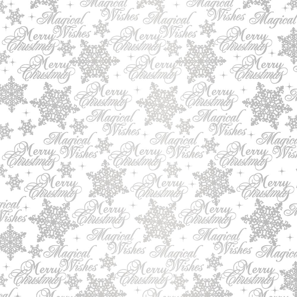 Crafter's Companion Christmas Pearl Resist 12 x 12 Paper Pad cc-pad12-chpre Merry Christmas Sentiment