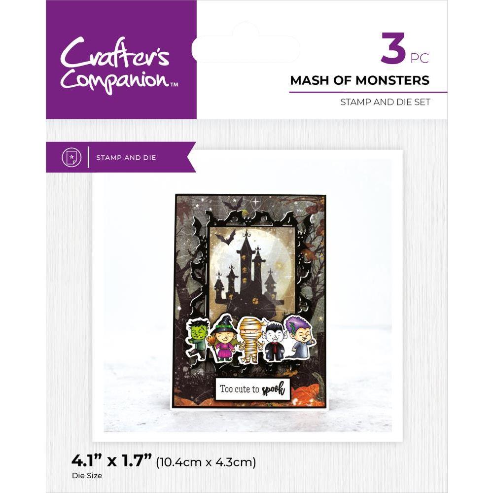 Crafter's Companion Mash of Monsters Stamp And Die Set cc-std-mas