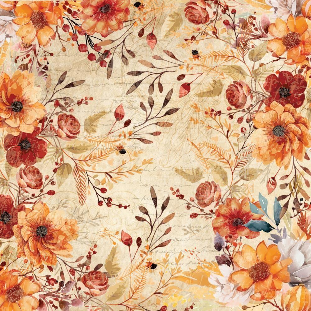 Crafter's Companion Thanksgiving 6 x 6 Paper Pad cc-tgc-pad6 Fall Floral