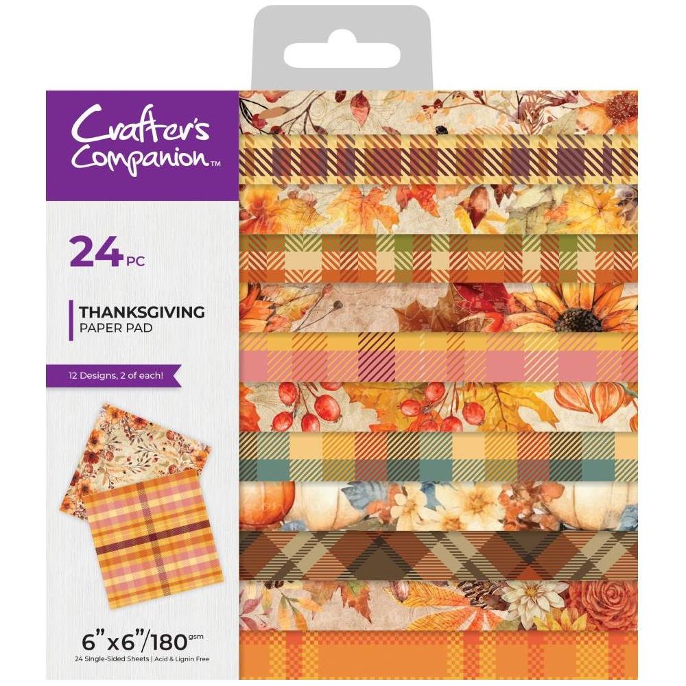 Crafter's Companion Thanksgiving 6 x 6 Paper Pad cc-tgc-pad6