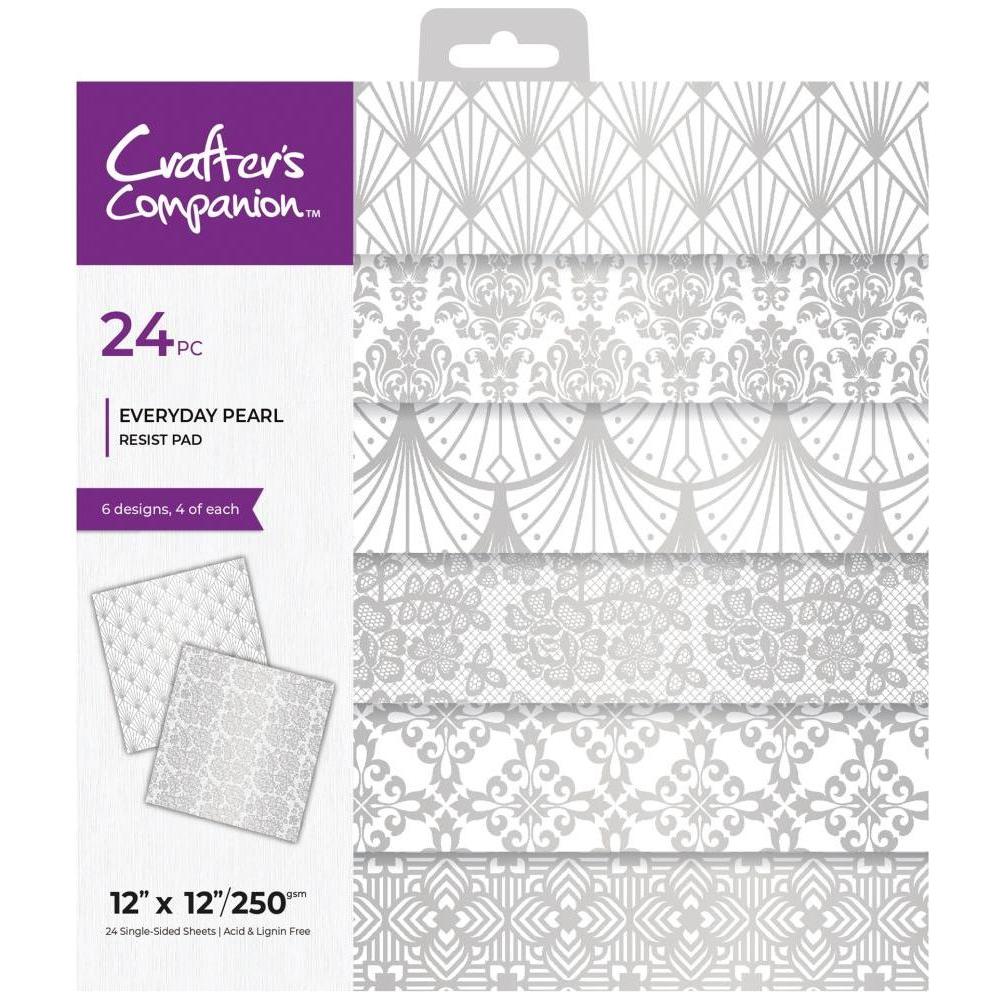 Crafter's Companion Everyday Pearl 12 x 12 Paper Pad cc-pad12-evpre