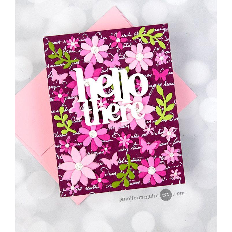 Hero Arts Flower Pattern Cover Plate df180 hello there | color-code:ALT01