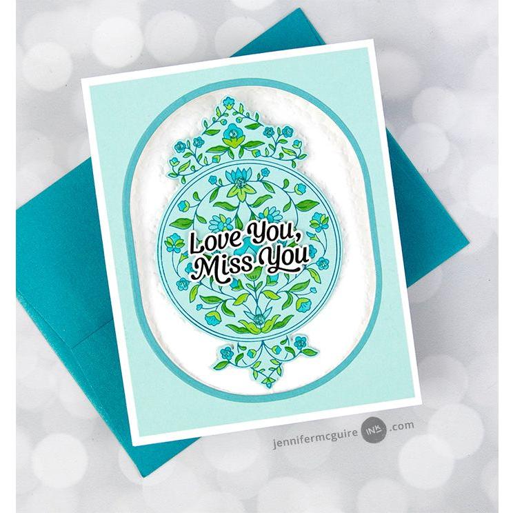 Pinkfresh Studio Dotted Petals Press Plate 239624 Spinning Card | color-code:ALT04