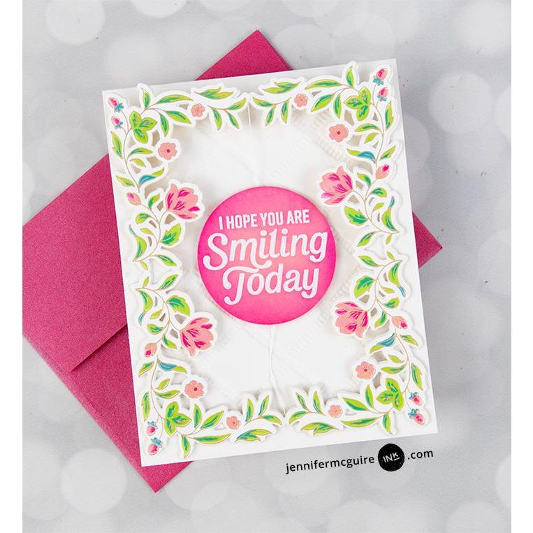 Pinkfresh Studio Making Things Happen Cling Stamps 239124 Smiling Today Card | color-code:ALT03