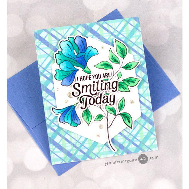 Pinkfresh Studio Amazing Things Stencils 244124 Floral Smiling Card | color-code:ALT03