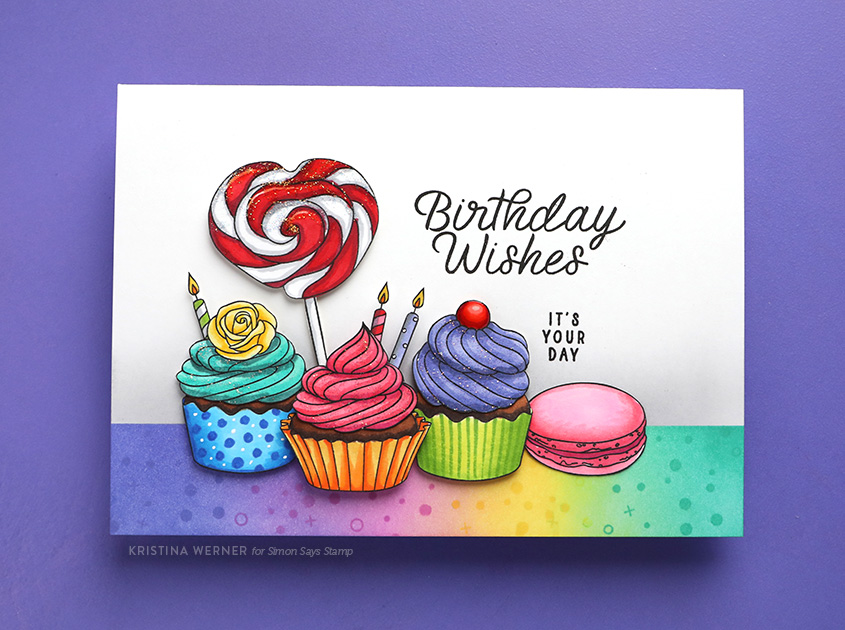 Simon Says Stamp Card Kit of the Month June 2024 Sweet Birthday ck0624 Birthday Card | color-code:ALT23
