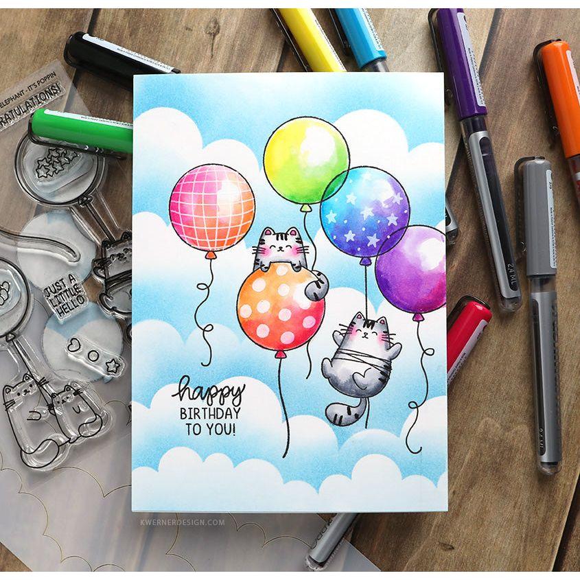 Mama Elephant It's Poppin Clear Stamps balloons | color-code:ALT03