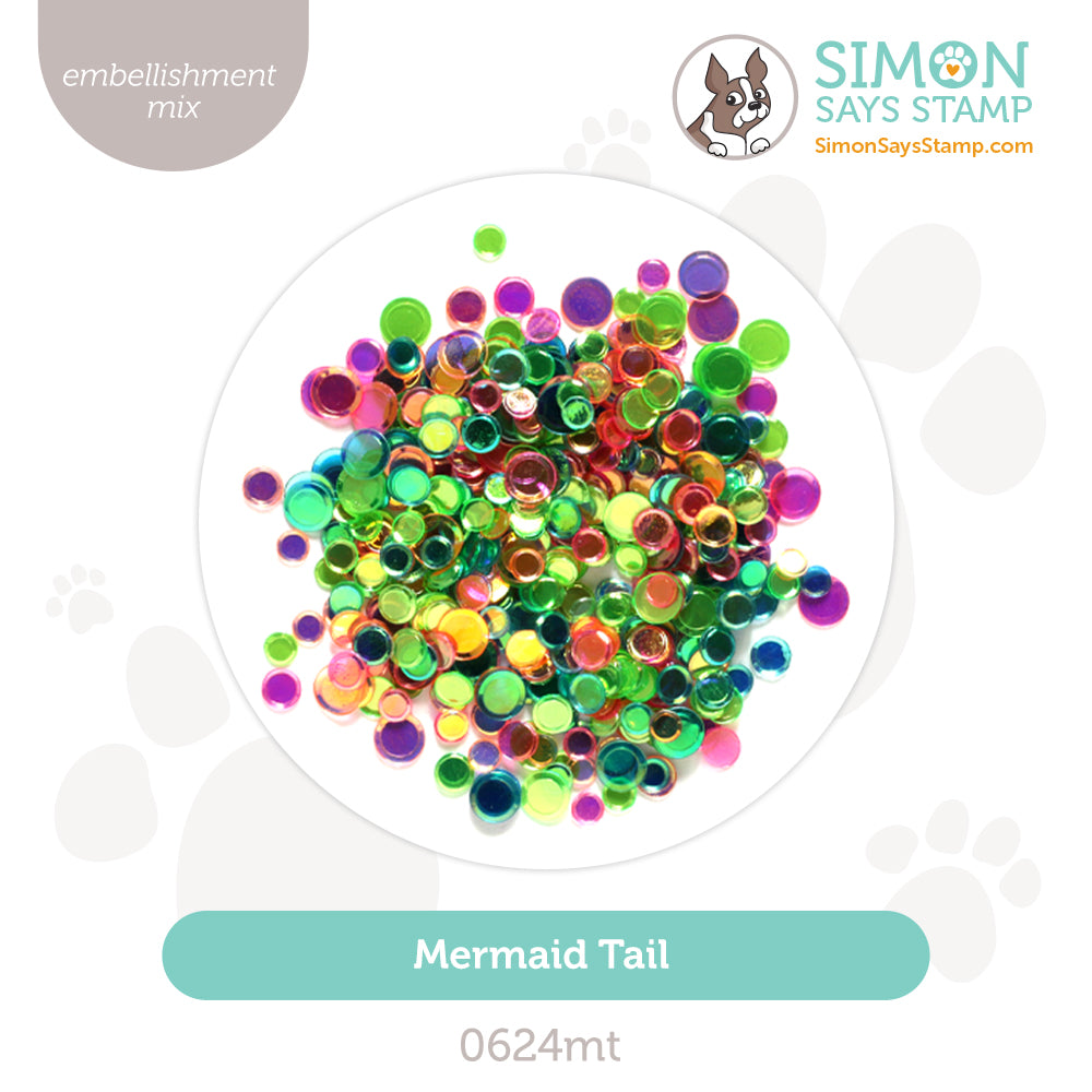 Simon Says Stamp Mermaid Tail Embellishment Mix 0624mt Sunny Vibes