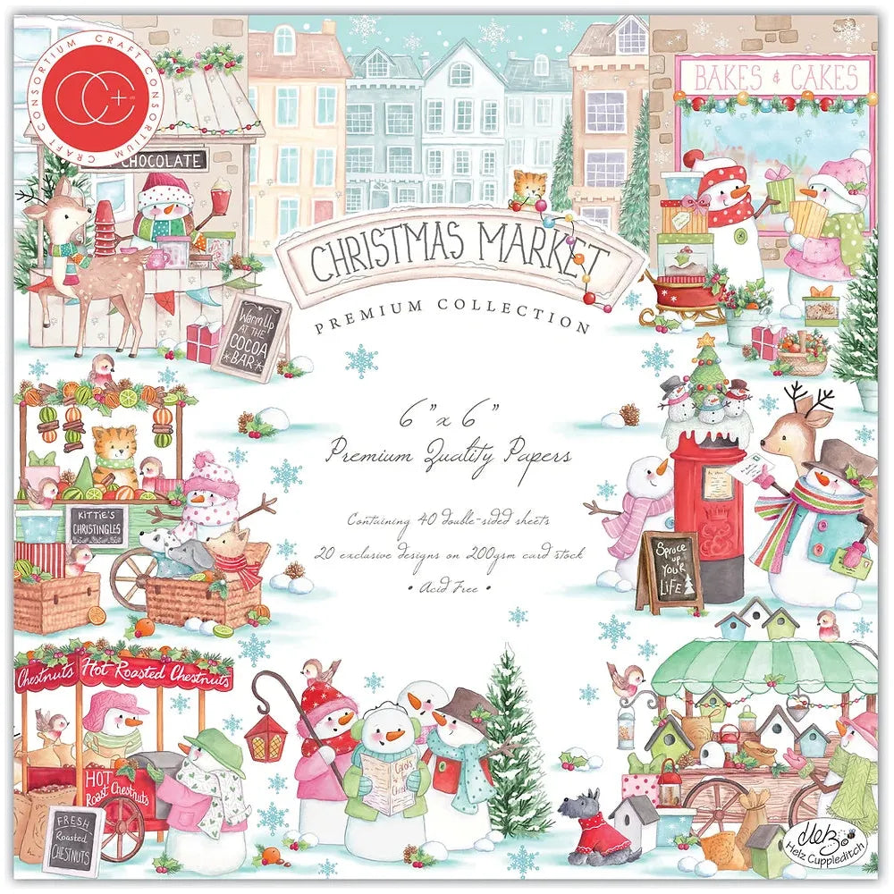 Craft Consortium Christmas Market 6 x 6 Paper Pad ccppad046b