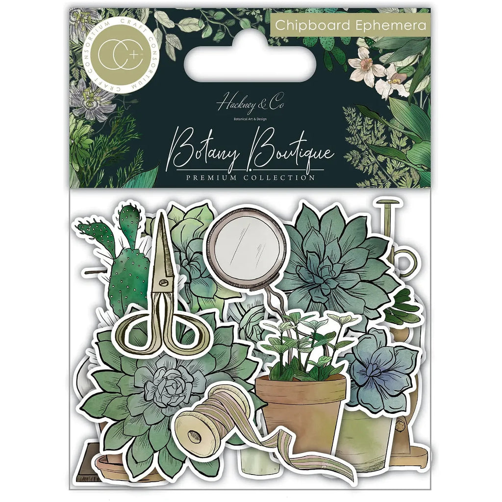 Craft Consortium Botany Boutique Chipboard Ephemera cceph011