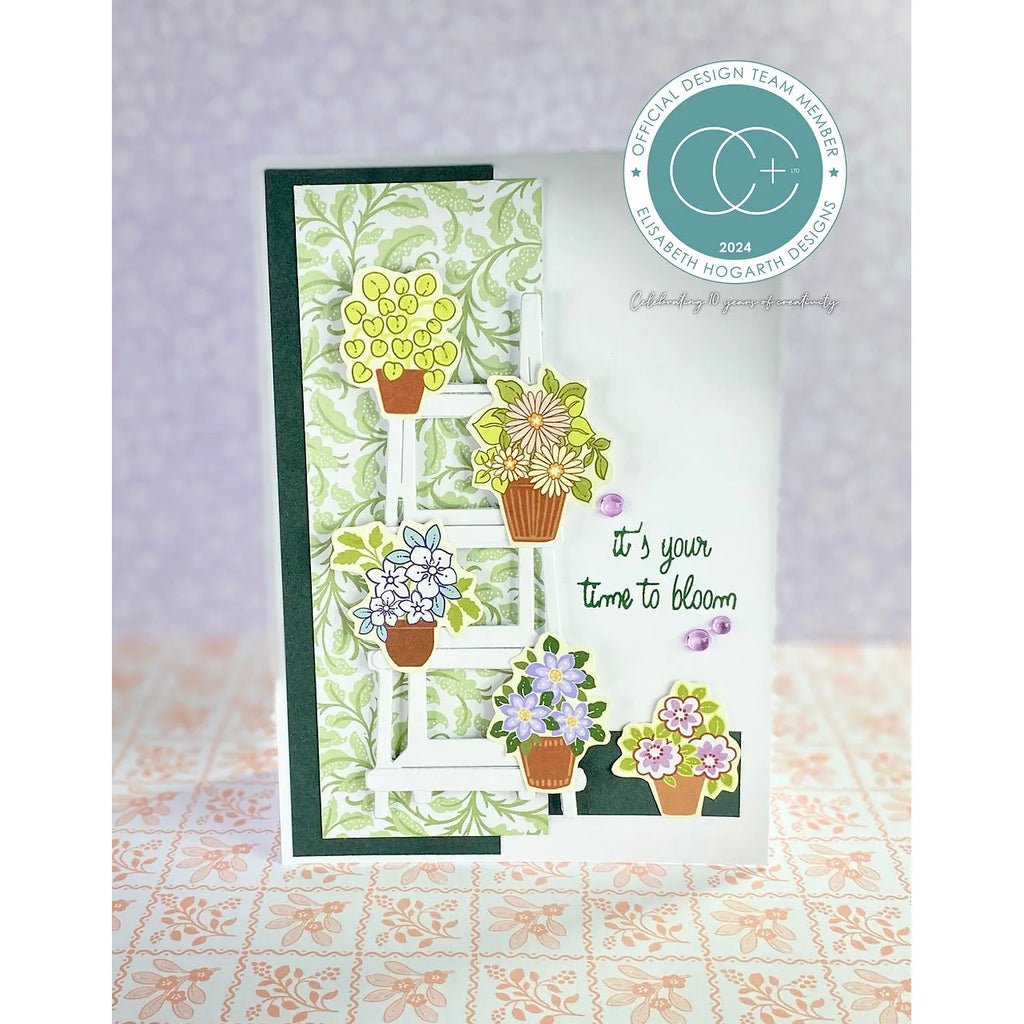 Craft Consortium Spring Gardens Clear Stamps ccdstmp001 it's time to bloom