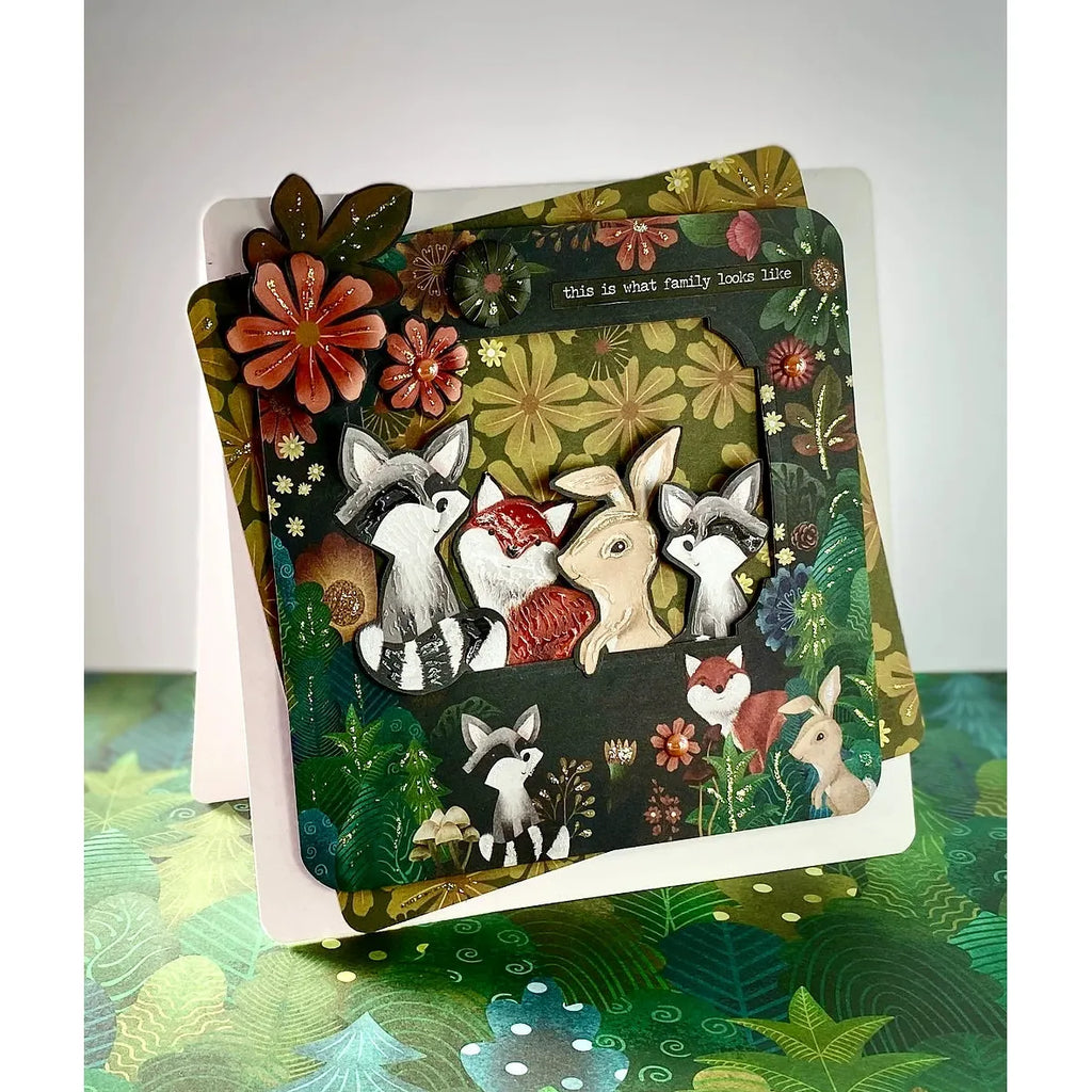 Craft Consortium Through The Trees 6 x 6 Paper Pad ccdpad001b forest animals