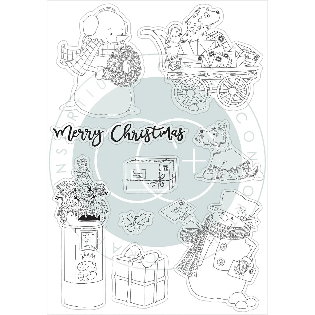 Craft Consortium Christmas Market Christmas Post Clear Stamps ccstmp095 product image