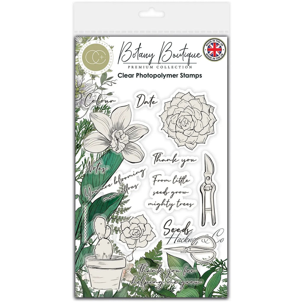 Craft Consortium Botany Boutique Orchid Clear Stamps ccstmp093