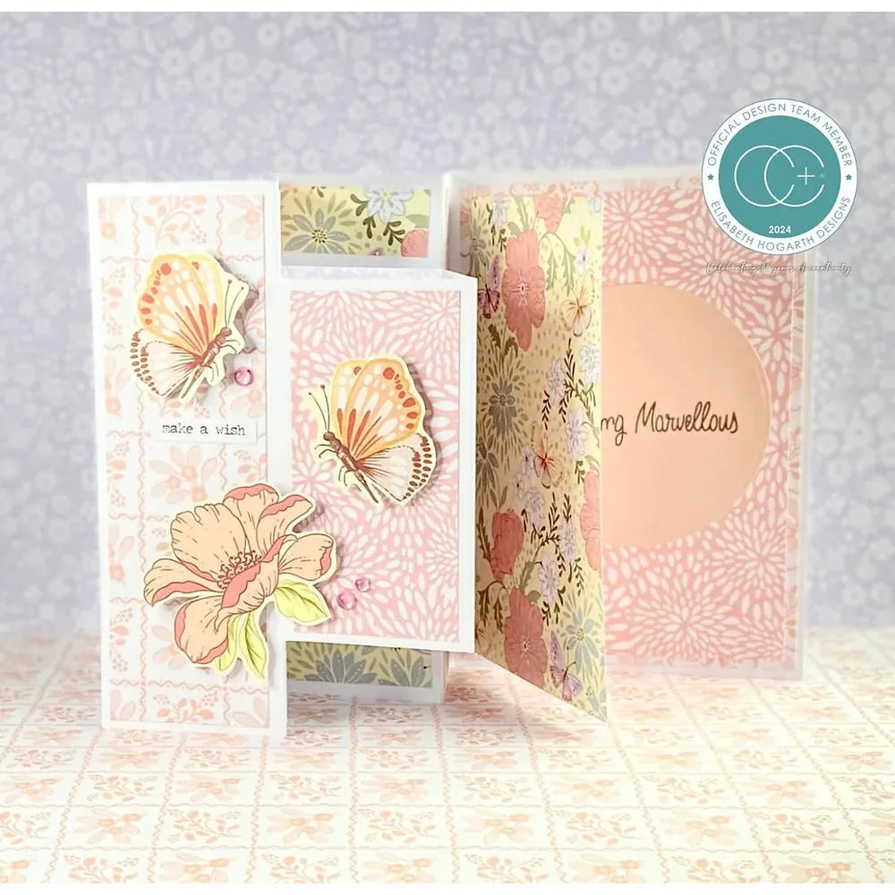 Craft Consortium Spring Gardens 6 x 6 inch Paper Pad ccdpad002b make a wish