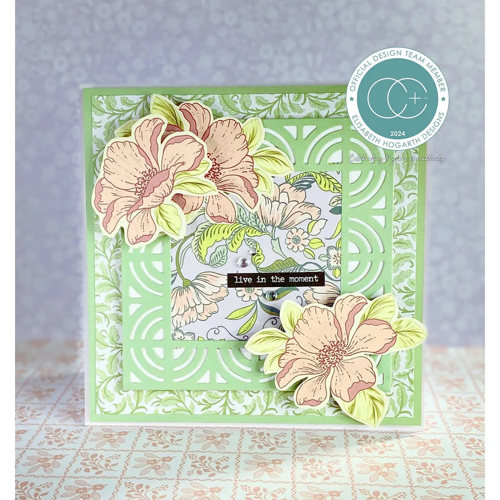 Craft Consortium Spring Gardens 12 x 12 inch Paper Pad ccdpad002 live in the moment