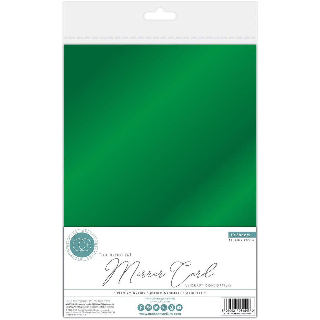 Craft Consortium The Essential Mirror Card 8.5 x 11 inch Green CCEMC004