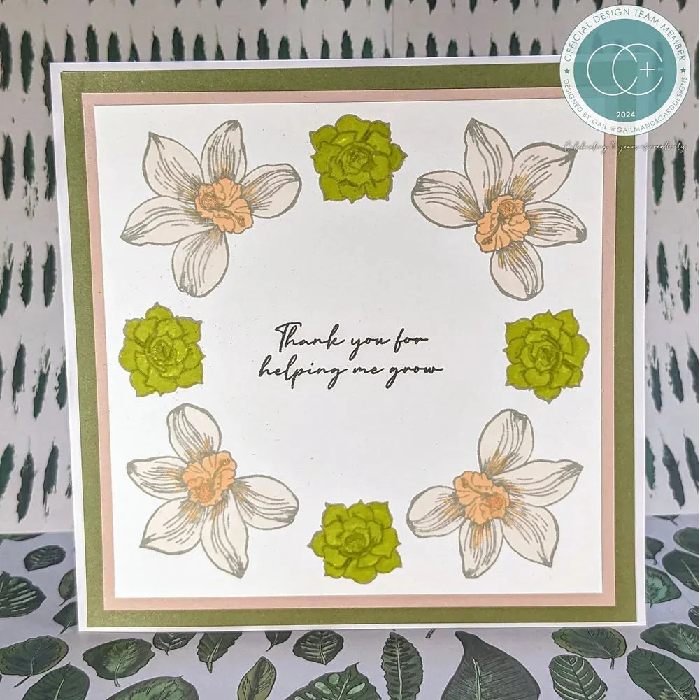 Craft Consortium Botany Boutique Orchid Clear Stamps ccstmp093 pretty flowers