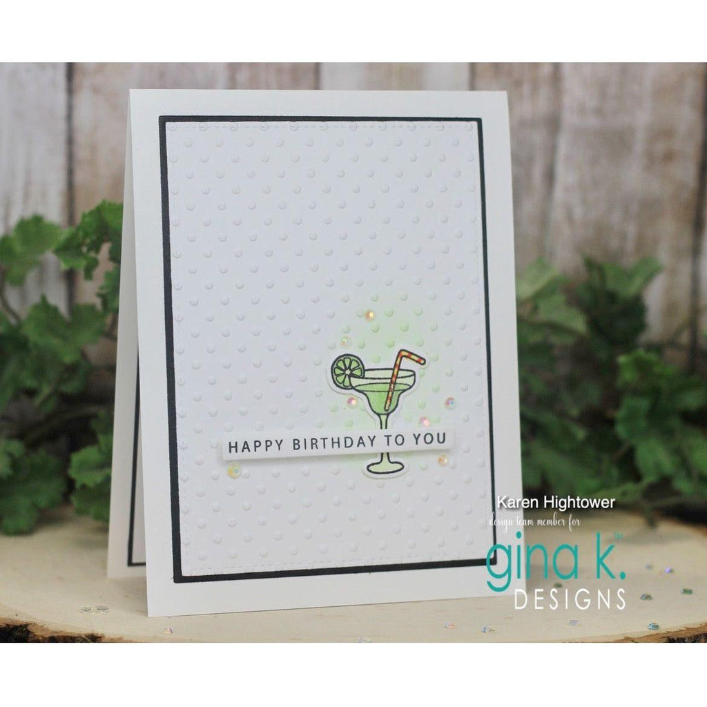 Gina K Designs The Good Life Clear Stamps gkd238 HBD