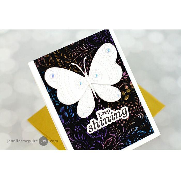 Tim Holtz Distress 8.5 x 11 Black Heavystock Ranger tda79293 Keep Shining Card | color-code:ALT18