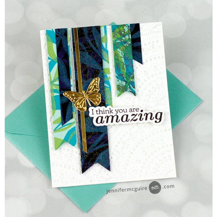 Tim Holtz Distress 8.5 x 11 Black Heavystock Ranger tda79293 Gold Butterfly Card | color-code:ALT14