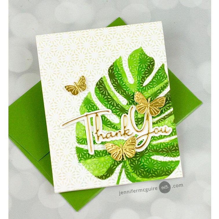 Memory Box Exquisite Butterflies Dies 94771 thank you | color-code:ALT01