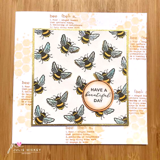 Julie Hickey Designs SUNFLOWER BEE Dies JHDCUT1007 beautiful day