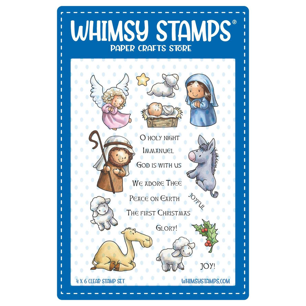 Whimsy Stamps Nativity Clear Stamps c1428