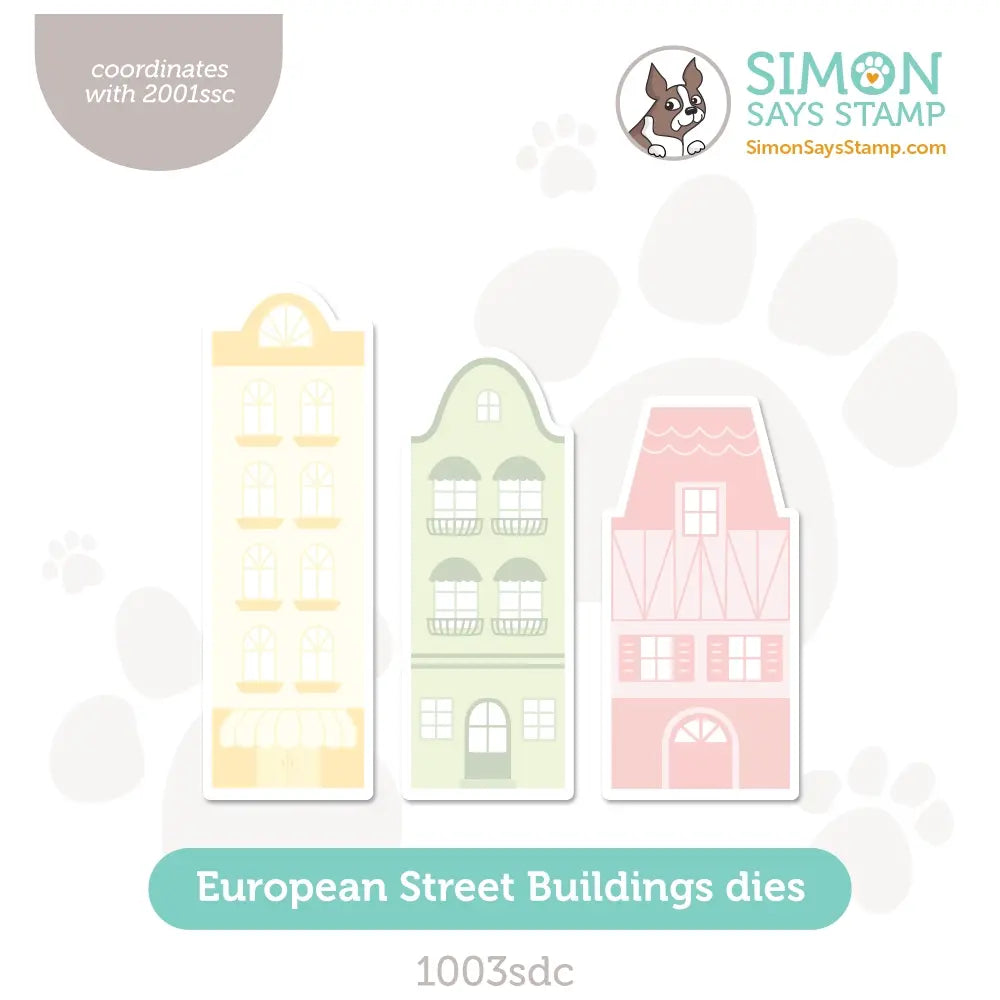 Simon Says Stamp European Street Buildings Wafer Dies 1003sdc Smitten