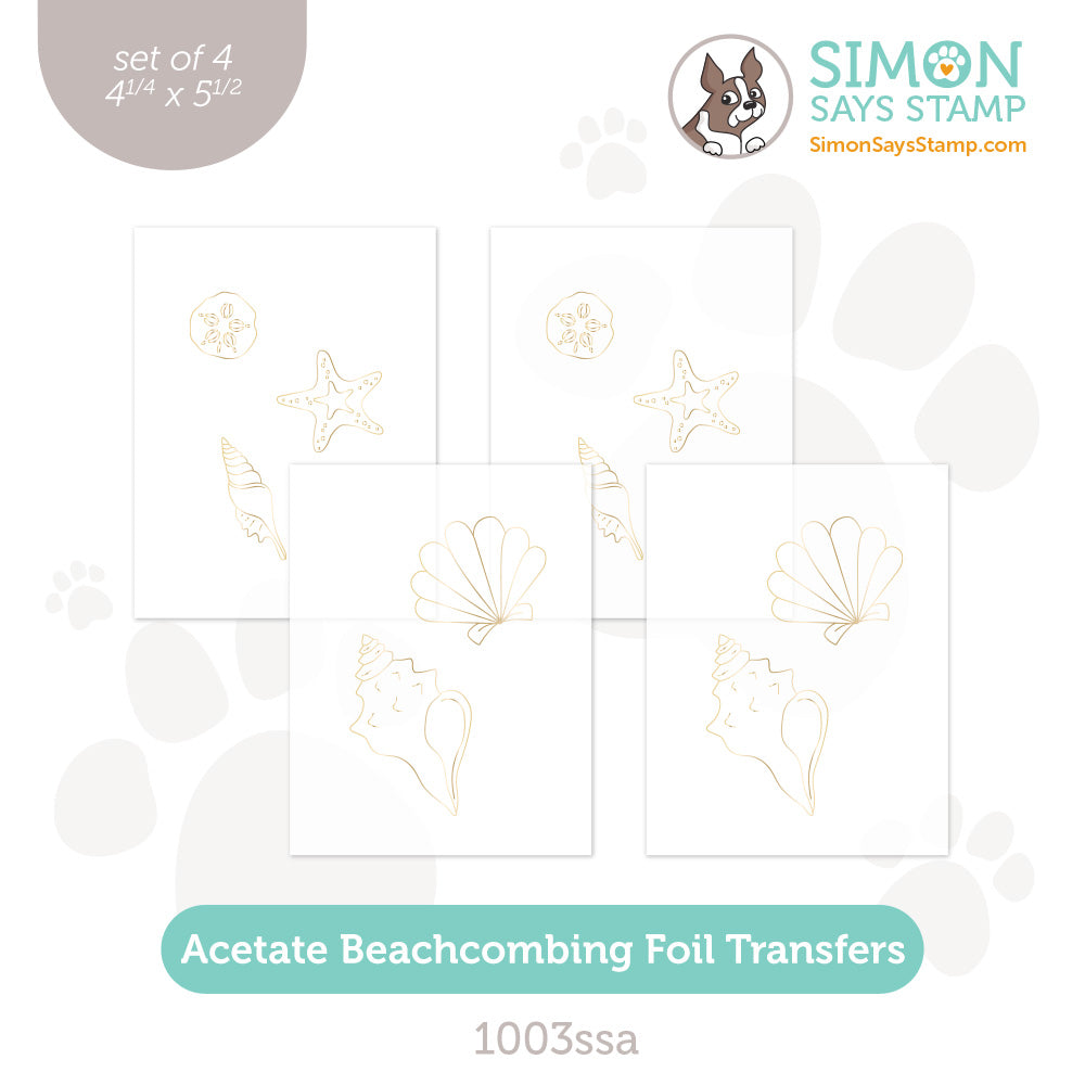 Simon Says Stamp Beachcombing Acetate Foil Transfer Sheets 1003ssa Sunny Vibes