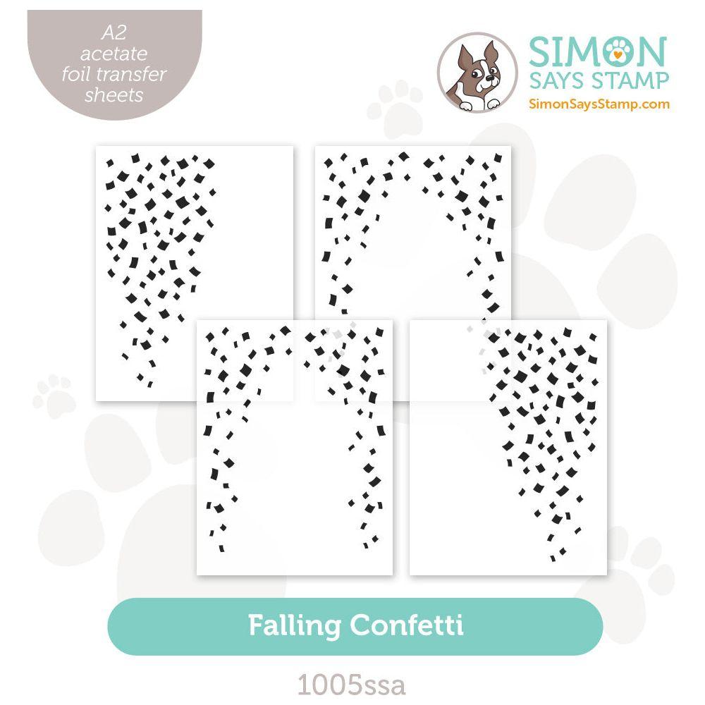 Simon Says Stamp Falling Confetti Acetate Foil Transfer Sheets 1005ssa Stamptember