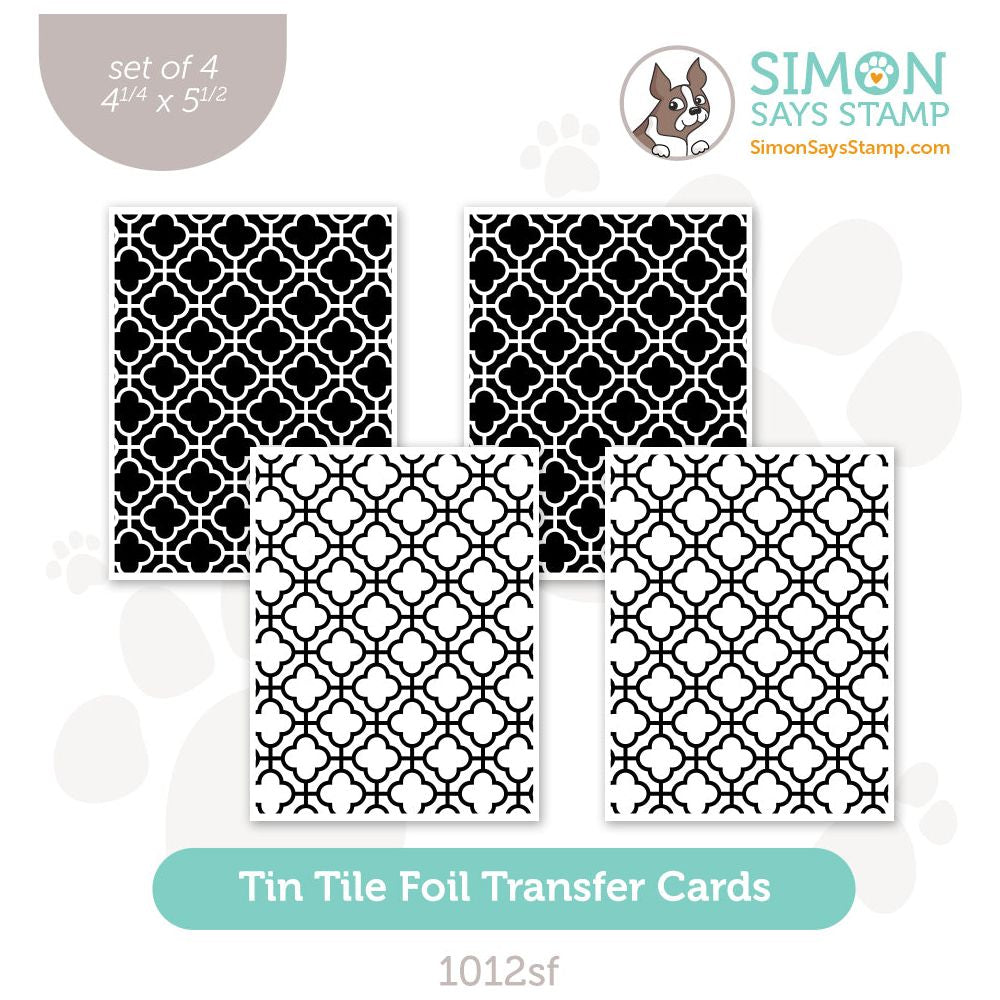 Simon Says Stamp Foil Transfer Cards Tin Tile 1012sf Sweet Wishes