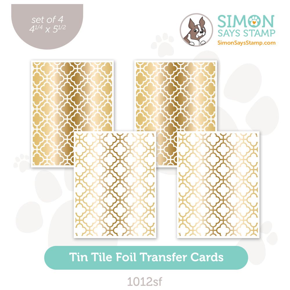 Simon Says Stamp Tin Tile Foil Transfer Cards