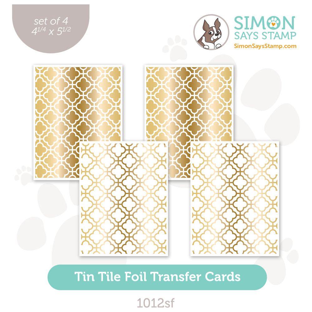 Simon Says Stamp Foil Transfer Cards Tin Tile 1012sf Sweet Wishes