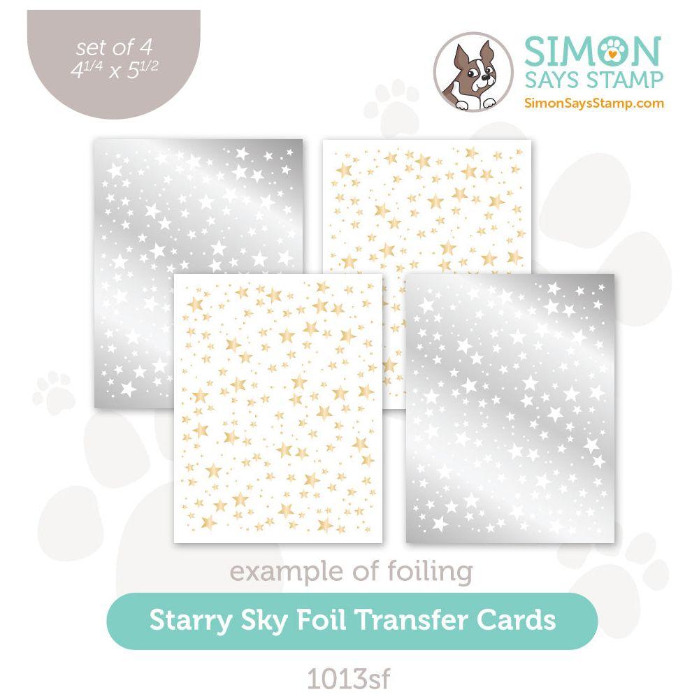 Simon Says Stamp Foil Transfer Cards Starry Sky 1013sf Cheering For You