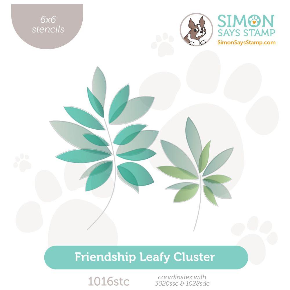 Simon Says Stencils Friendship Leafy Cluster 1016stc Sweetheart