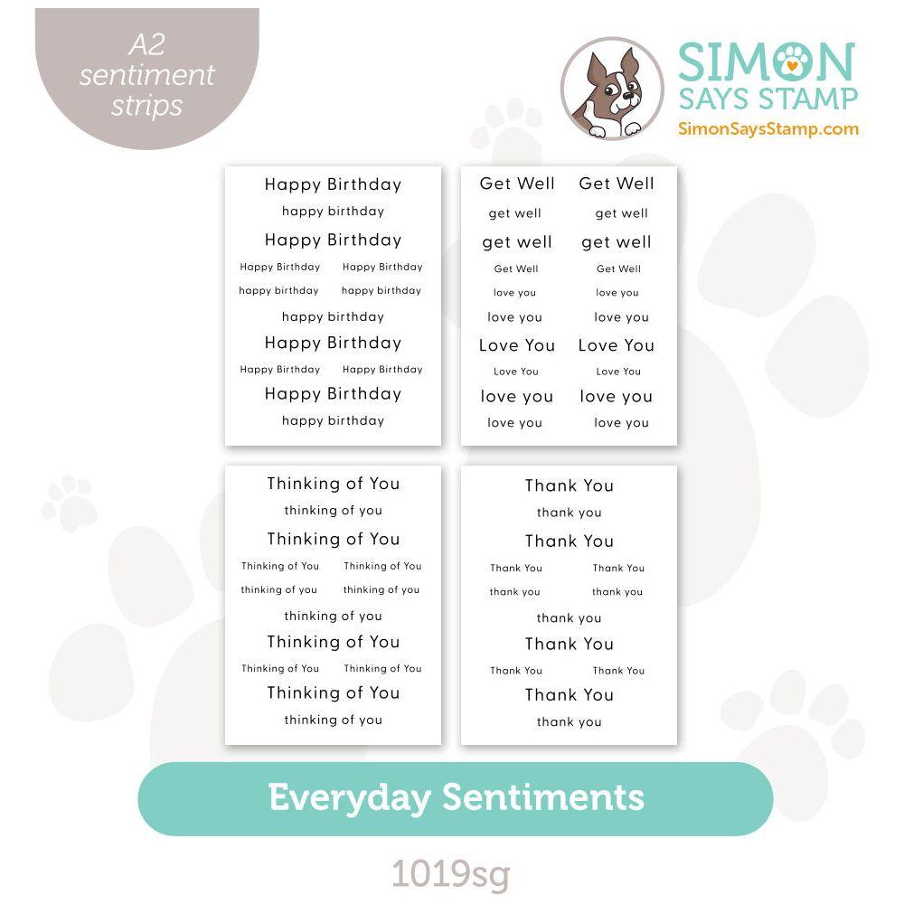 Simon Says Stamp Sentiment Strips Everyday Sentiments 1019sg Cheering For You