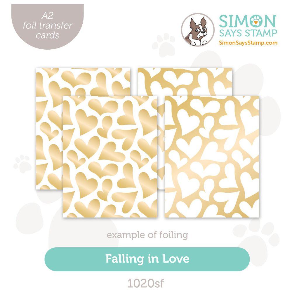 Simon Says Stamp Falling in Love Foil Transfer Cards 1020sf To Love