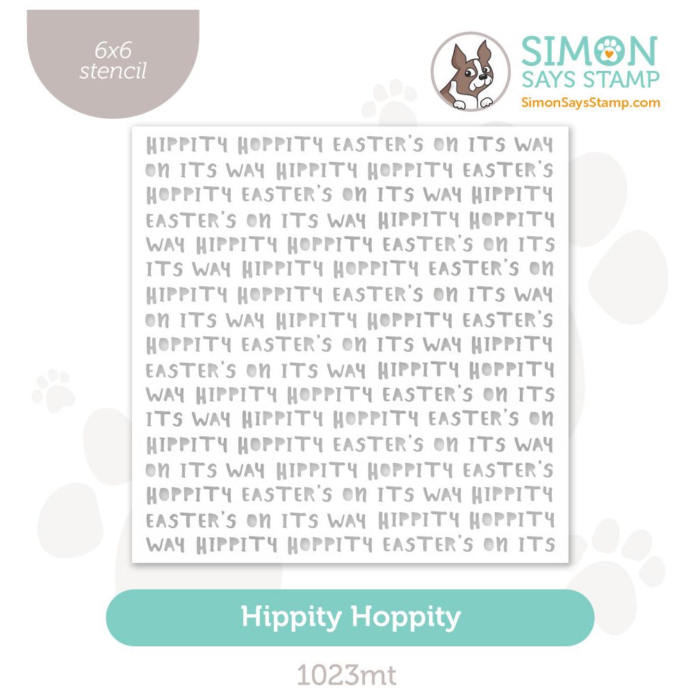 Simon Says Stamp Stencil Hippity Hoppity 1023mt Splendor