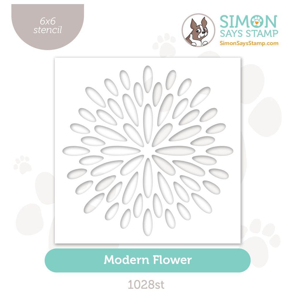 Simon Says Stamp Stencil Modern Flower 1028st Celebrate