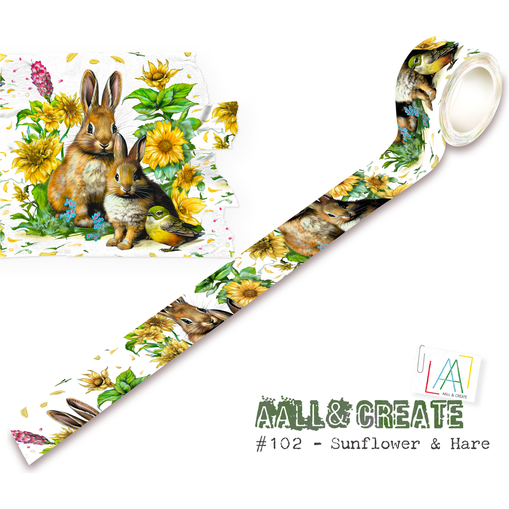 AALL & Create Sunflower & Hare Washi Tape 102