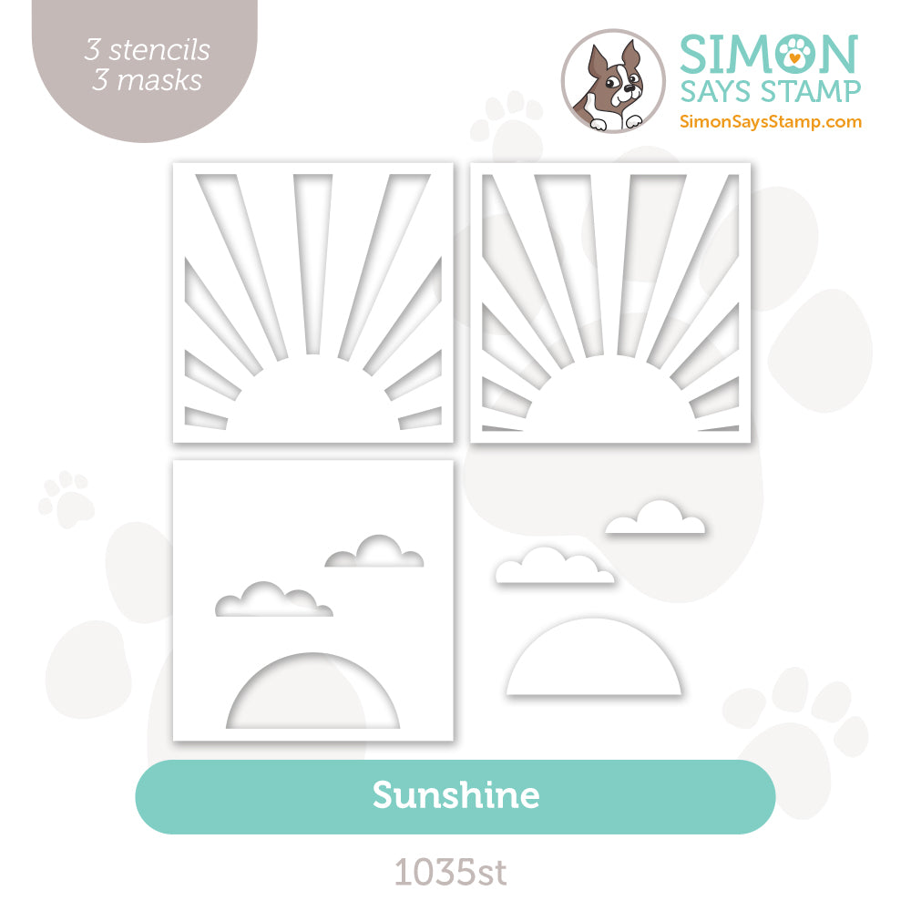 Simon Says Stamp Stencils Sunshine 1035st Sunny Vibes
