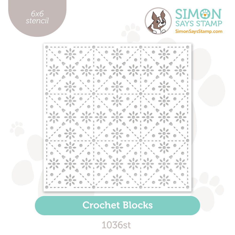 Simon Says Stamp Stencil Crochet Blocks 1036st Sunny Vibes