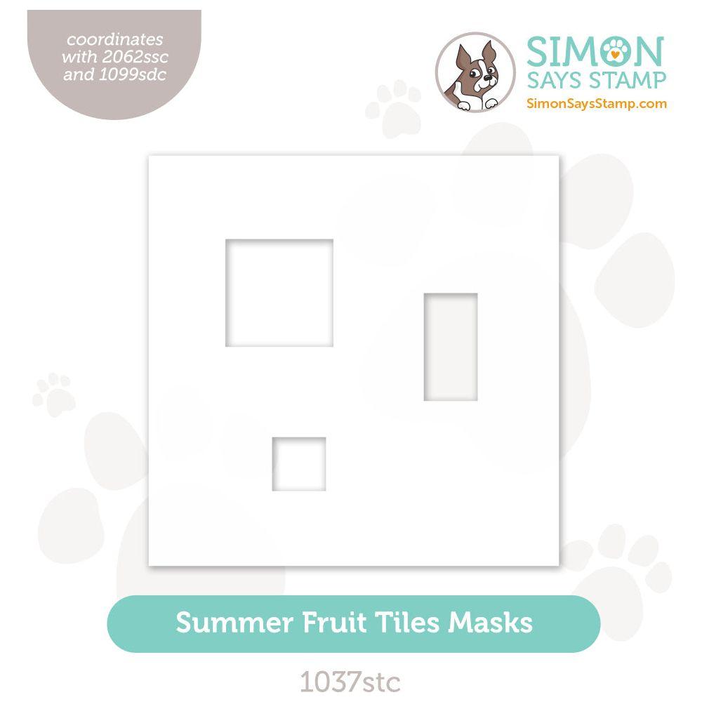 Simon Says Stamp Stencils Summer Fruit Tiles Masks 1037stc Sunny Vibes