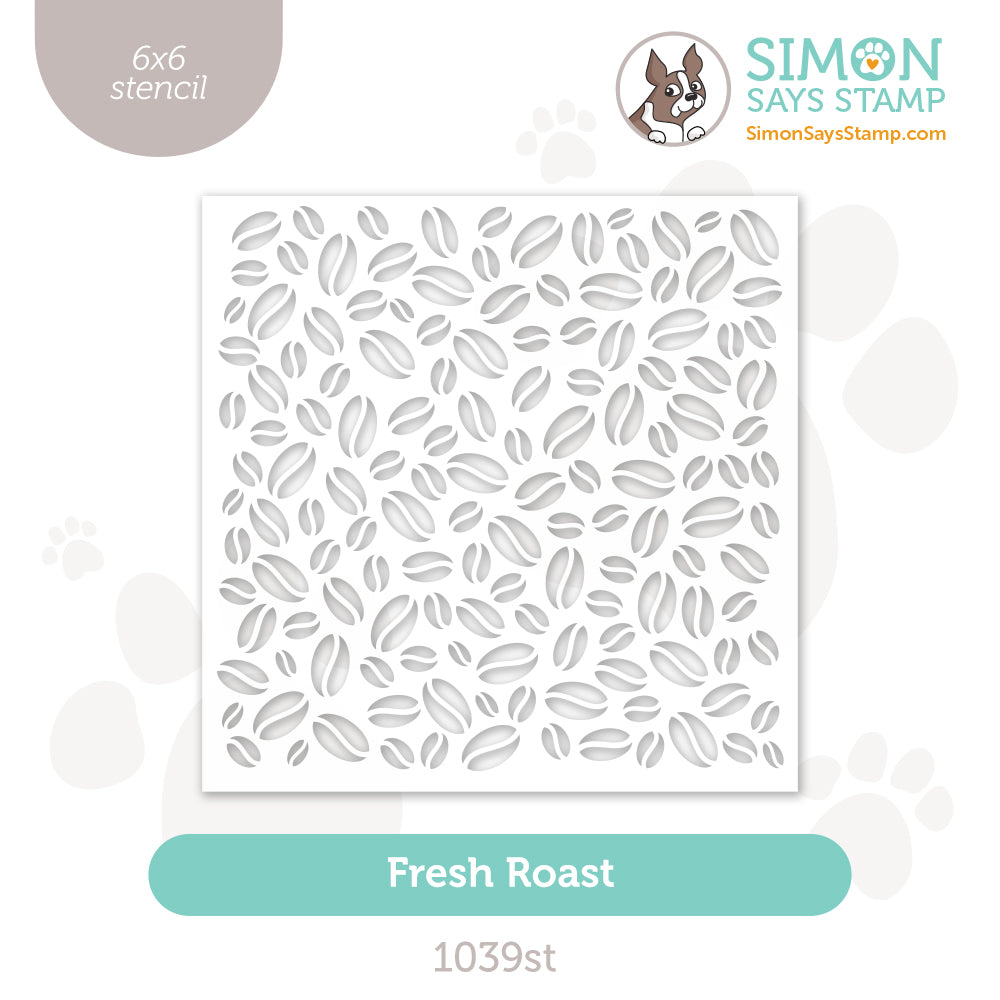 Simon Says Stamp Stencil Fresh Roast 1039st Stamptember