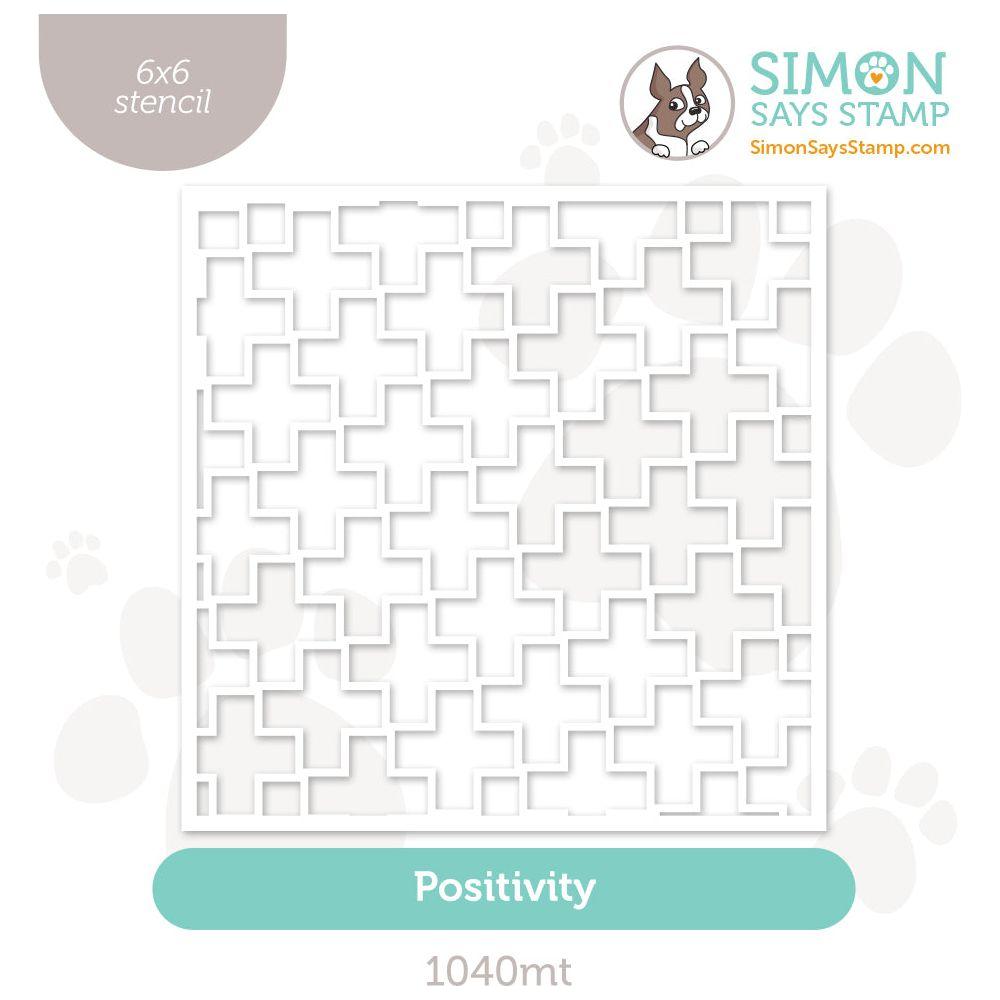 Simon Says Stamp Stencil Positivity 1040mt Sweet Wishes