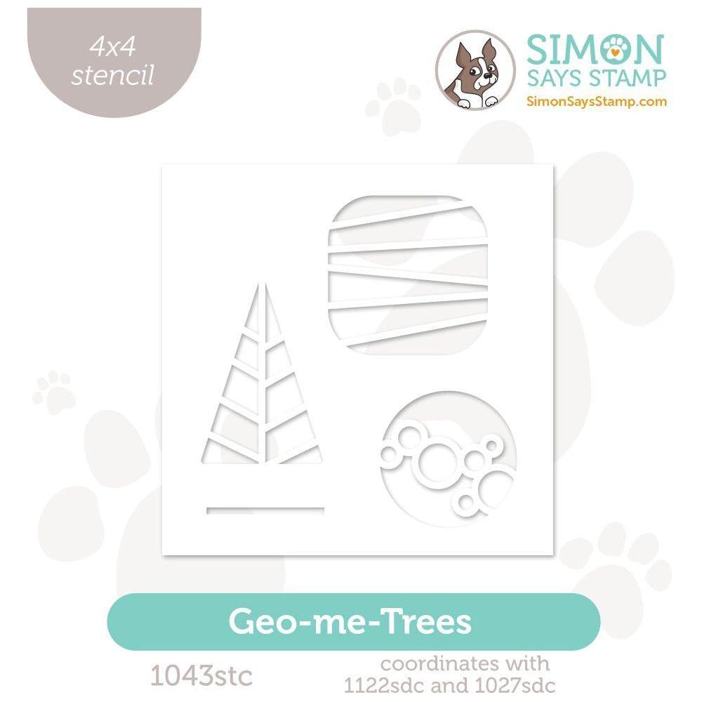 Simon Says Stamp Stencils Geo Me Trees 1043stc Cheering For You