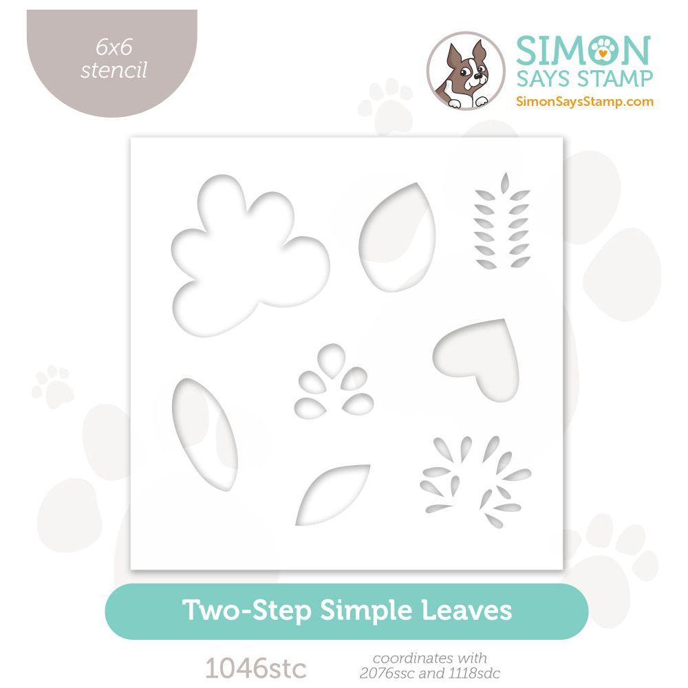 Simon Says Stamp Stencil Two-Step Simple Leaves 1046stc