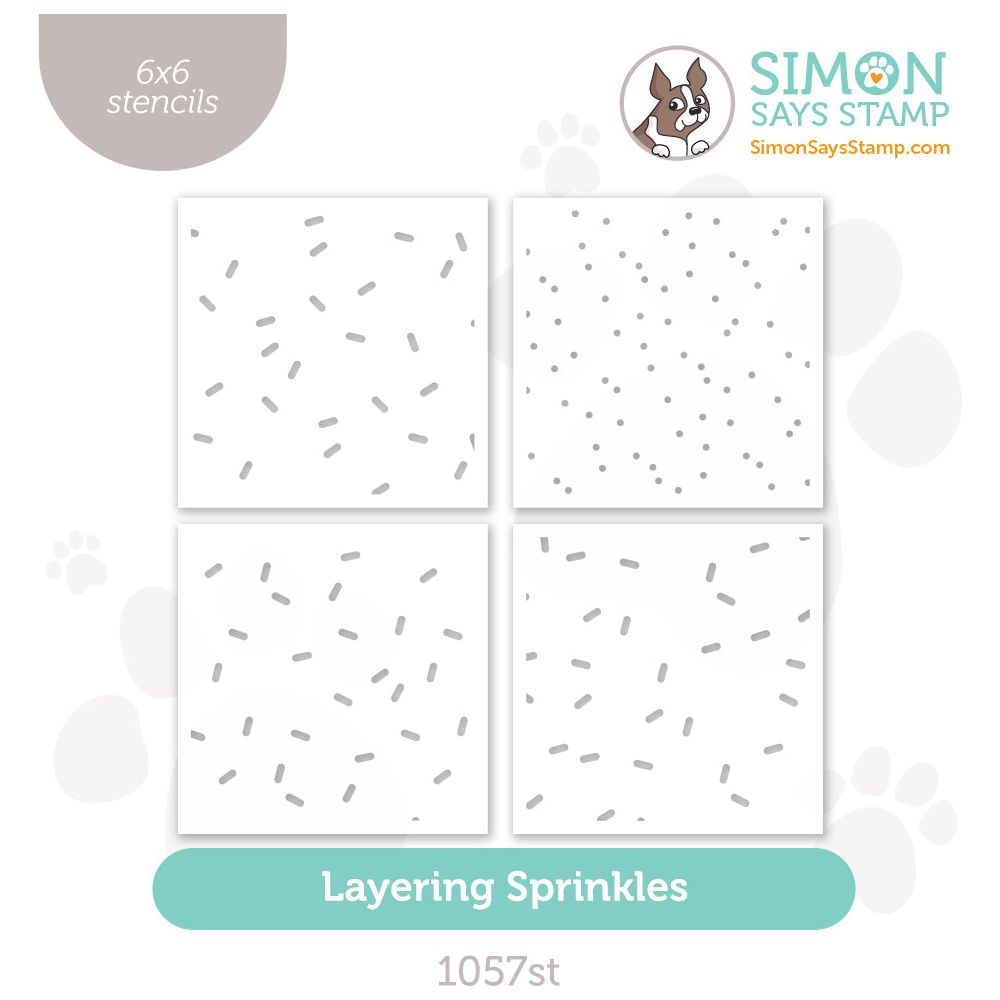 Simon Says Stamp Stencils Layering Sprinkles 1057st Stamptember